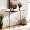 Safavieh Home Rylee Dark Grey and Black Console Table(Dark Grey Brown / Black)