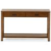 SAFAVIEH Couture Collection Jaylessa Medium Oak 2-Drawer Console Table(Medium Oak)