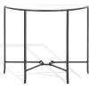 SAFAVIEH Couture Collection Tauri Brass & White Marble Half Moon Console Table (Fully Assembled)(Black/Clear)