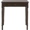 SAFAVIEH Home Collection – Arina Dark Chocolate Writing Desk, 1-Drawer Traditional Desk, Classic Home Office Design (DSK5710D)