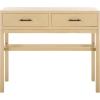 SAFAVIEH Home Collection Ajana Distressed White 2-Drawer Console Table(Natural)
