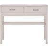 SAFAVIEH Home Collection Ajana Distressed White 2-Drawer Console Table(Summer Grey)