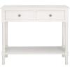 SAFAVIEH Home Collection Josie Greige 2-Drawer Console Table(Distressed White)