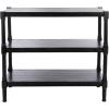SAFAVIEH Home Collection Rafiki Black 3-Shelf Console Table CNS5715B(Black)