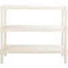 SAFAVIEH Home Collection Rafiki Black 3-Shelf Console Table CNS5715B(Distressed White)