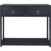 SAFAVIEH Home Collection Sadie Contemporary Turquoise Green 2-Drawer Console Table (Fully Assembled)(Navy)