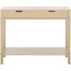 SAFAVIEH Home Collection Thurston Desert Brown 2-Drawer Console Table for Entryway, Living Room, Foyer(Natural)
