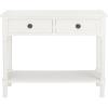 Safavieh Home Collection Allura Black 2-Drawer Bottom Shelf Console Table(Distressed / White)