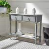 Safavieh Home Collection Haines White 2-Drawer Bottom Shelf Console Table(Distressed / Grey)