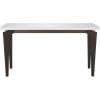 Safavieh Home Collection Josef Mid-Century Modern White and Dark Brown Console(White / Dark Brown)