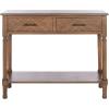 Safavieh Home Collection Peyton Brown 2-Drawer Console Table CNS5704C(Brown)