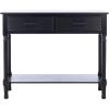 Safavieh Home Collection Ryder Distressed Grey 2-Drawer Bottom Shelf Console Table(Black)