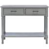 Safavieh Home Collection Ryder Distressed Grey 2-Drawer Bottom Shelf Console Table(Distressed / Grey)