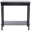 Safavieh Home Collection Tinsley Brown Rectangular Bottom Shelf Console Table(Black)