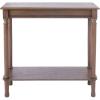Safavieh Home Collection Tinsley Brown Rectangular Bottom Shelf Console Table(Brown)