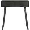 Safavieh Home Dean Mid-Century Modern Slate Grey 2-drawer Console(Black)