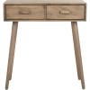 Safavieh Home Dean Mid-Century Modern Slate Grey 2-drawer Console(Chocolate)