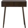 Safavieh Home Dean Mid-Century Modern Slate Grey 2-drawer Console(Dark Chocolate)