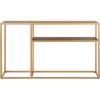Safavieh Home Octavia Modern Walnut and Gold Console Table(Walnut / Gold)