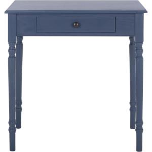 SAFAVIEH Home Collection – Arina Blue Writing Desk, 1-Drawer Traditional Desk, Classic Home Office Design (DSK5710F)