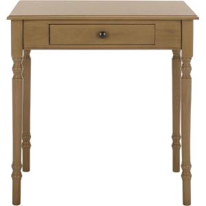 SAFAVIEH Home Collection – Arina Desert Brown Writing Desk, 1-Drawer Traditional Desk, Classic Home Office Design (DSK5710H)