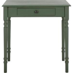 SAFAVIEH Home Collection – Arina Dusty Green Writing Desk, 1-Drawer Traditional Desk, Classic Home Office Design (DSK5710G)