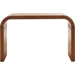 SAFAVIEH Home Collection – Liasonya Modern Natural Brown Waterfall Curved Console Table(Natural)