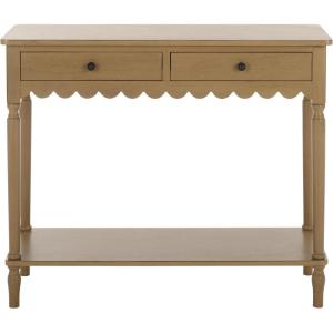 SAFAVIEH Home Collection Haven Desert Brown 2-Drawer Small Console Table for Entryway, Living Room, Foyer(Desert Brown)