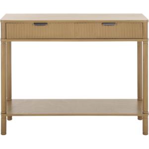 SAFAVIEH Home Collection Thurston Desert Brown 2-Drawer Console Table for Entryway, Living Room, Foyer(Desert Brown)