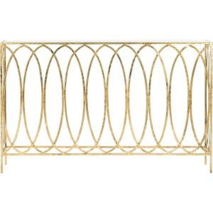 Safavieh Home Carina Gold Foil and Glass Console Table