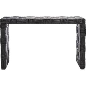 Safavieh Home Collection Adkin White Rattan Console Table(Black)