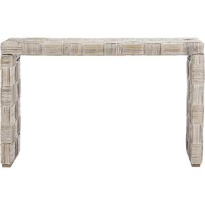 Safavieh Home Collection Adkin White Rattan Console Table(White Washed)
