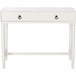 Safavieh Home Collection Aliyah Greige 2-Drawer Console Table(Distressed White)