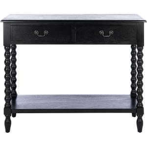 Safavieh Home Collection Athena Distressed White 2-Drawer Console Table(Black)