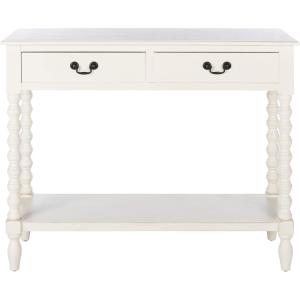 Safavieh Home Collection Athena Distressed White 2-Drawer Console Table(Distressed White)