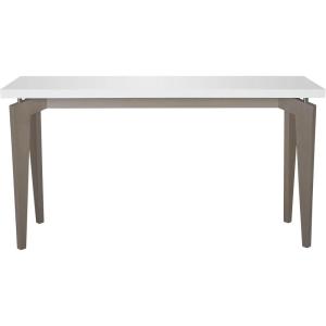 Safavieh Home Collection Josef Mid-Century Modern White and Dark Brown Console(White / Grey)