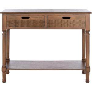 Safavieh Home Collection Landers Greige2-Drawer Console Table CNS5710D, Greige(Brown)