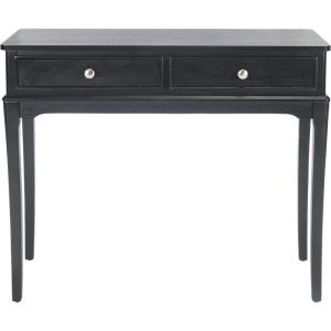 Safavieh Home Collection Opal Distressed White 2-Drawer Console Table(Black)