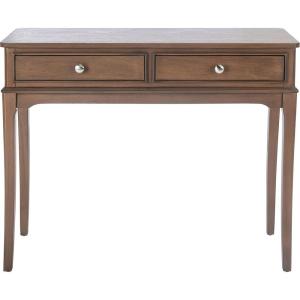 Safavieh Home Collection Opal Distressed White 2-Drawer Console Table(Brown)