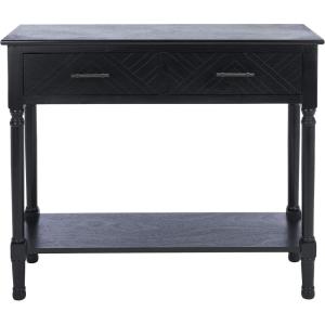 Safavieh Home Collection Peyton Brown 2-Drawer Console Table CNS5704C(Black)