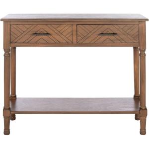 Safavieh Home Collection Peyton Brown 2-Drawer Console Table CNS5704C(Brown)