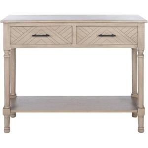 Safavieh Home Collection Peyton Brown 2-Drawer Console Table CNS5704C(Greige)