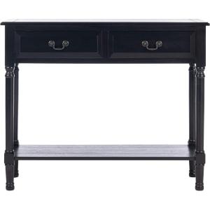 Safavieh Home Collection Primrose Brown 2-Drawer Console Table(Black)