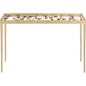 Safavieh Home Collection Rosalia Butterfly Console, Antique Gold