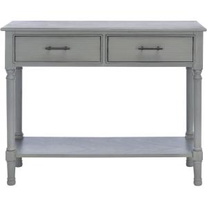 Safavieh Home Collection Ryder Distressed Grey 2-Drawer Bottom Shelf Console Table(Distressed / Grey)