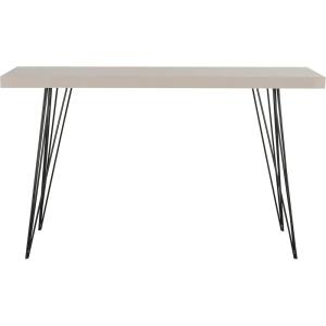 Safavieh Home Collection Wolcott Mid-Century Modern Taupe and Black Console Table(Taupe / Black)