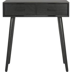 Safavieh Home Dean Mid-Century Modern Slate Grey 2-drawer Console(Black)