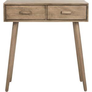 Safavieh Home Dean Mid-Century Modern Slate Grey 2-drawer Console(Chocolate)
