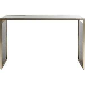 Safavieh Home Kylie Glam Black Marble and Brass Console Table