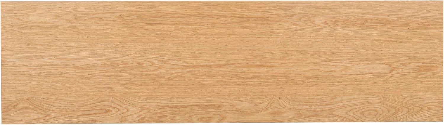 image:imageSAFAVIEH Couture Collection Alberti Natural Brown Wood Sideboard Modern Storage Cabinet with Sculptural Cylinder Base Fully Assembled SFV4254BNatural